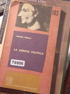 Marcel Prélot La Ciencia Política