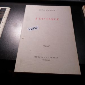 Henri Michaux, À Distance V2833
