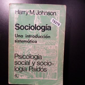 Sociologia Una Introduccion Sistematica  Johnson T5278