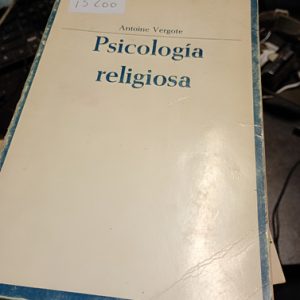 Antoine Vergote  Psicología Religiosa