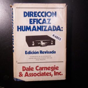 Dirección Eficaz Humanizada Edicion Revisada K4803