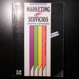 Marketing De Servicios Conceptos Y Estrategias Cobra R2119