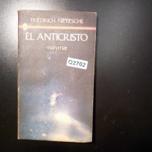 Friedrich Nietzsche El Anticristo Marymar Q2702