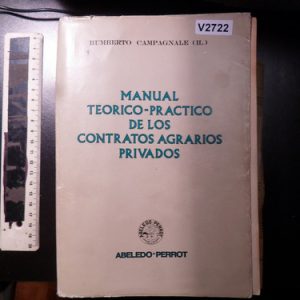 M. Teórico-práctico  Contratos Agrarios P. Campagnale V2722