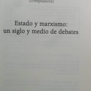 Estado Y Marxismo - Thwaites Rey, Mabel (comp.) (usado)