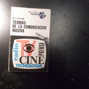 Libro, Teorías De La Comunicación De Masas.m.l.defleur