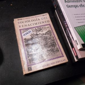 Sociología Del Renacimiento Alfred Von Martin H3620