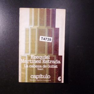 Martinez Estrada La Cabeza De Goliat T4739 2 Tomos