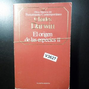 Charles Darwin El Origen De Las Especies V3627 2 Tomos