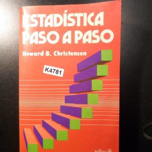 Estadistica Paso A Paso. De Christensen Howard B.k4781