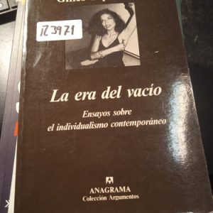 Gilles Lipovetsky  La Era Del Vacío