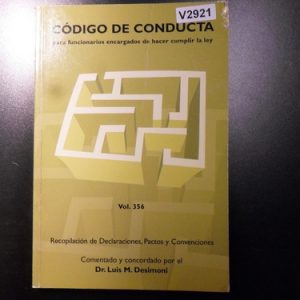 Código De Conducta Vol.356 Desimoni V2921