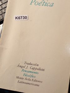 Aristóteles Poética Cappelletti