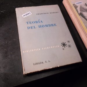 Teoría Del Hombre, Francisco Romero.h3592