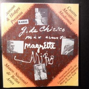 Chirico, Ernst, Magritte Y Miró Benson & Hedges K4806