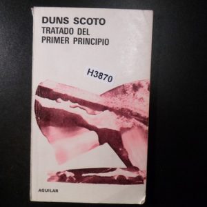 Scoto Tratado Del Primer Principio H3870