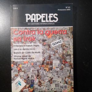 Papeles Contra La Guerra En Irak Q3442