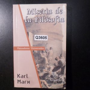 Karl Marx Miseria De La Filosofia Q3605