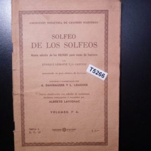 Solfeo De Los Solfeos Lemoine T5266