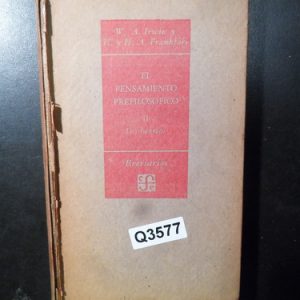 El Pensamiento Prefilosófico 2 Los Hebreos - Irwin Fce Q3577