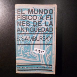 El Mundo Físico A Finales De La Antigüedad.  Sambursk H3817