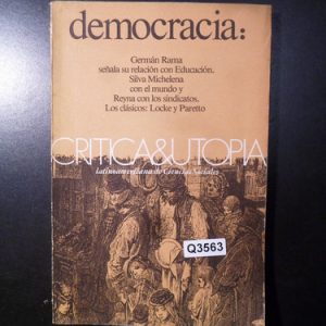 Democracia Critica Y Utopia Q3563
