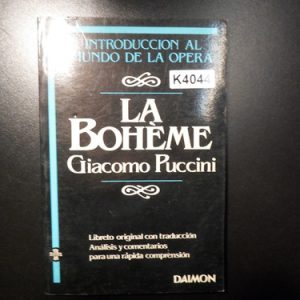 Puccini La Boheme K4044