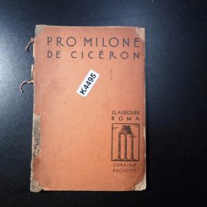 Pro Milone De Cicerón K4495