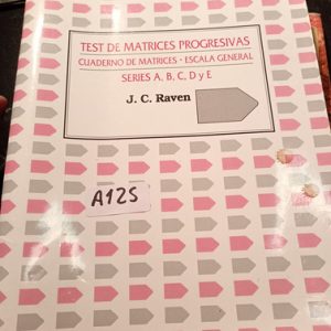 Test De Matrices Progresivas  Cuaderno De Matrices Escala Ge
