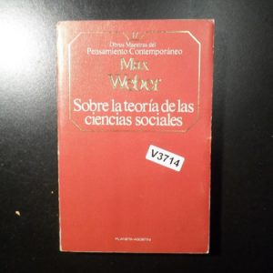 Max Weber.teoría. De Las. Ciencias Sociales V3714