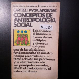 Conceptos  Antropología Social - Carozzi, Maya V3624