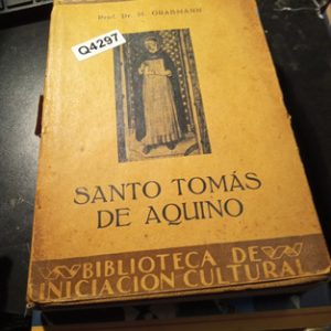 Prof. Dr. M. Grabmann Santo Tomás De Aquino